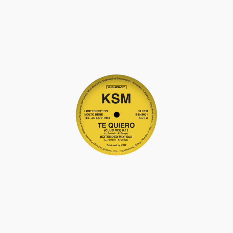 Ksm - TE QUIERO / I LOVE YOU : 12inch