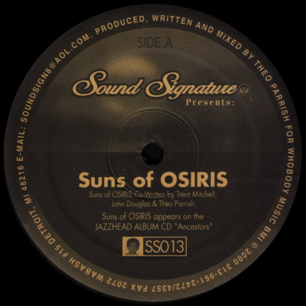 Theo Parrish - Suns of Osiris / Violet Green : 12inch