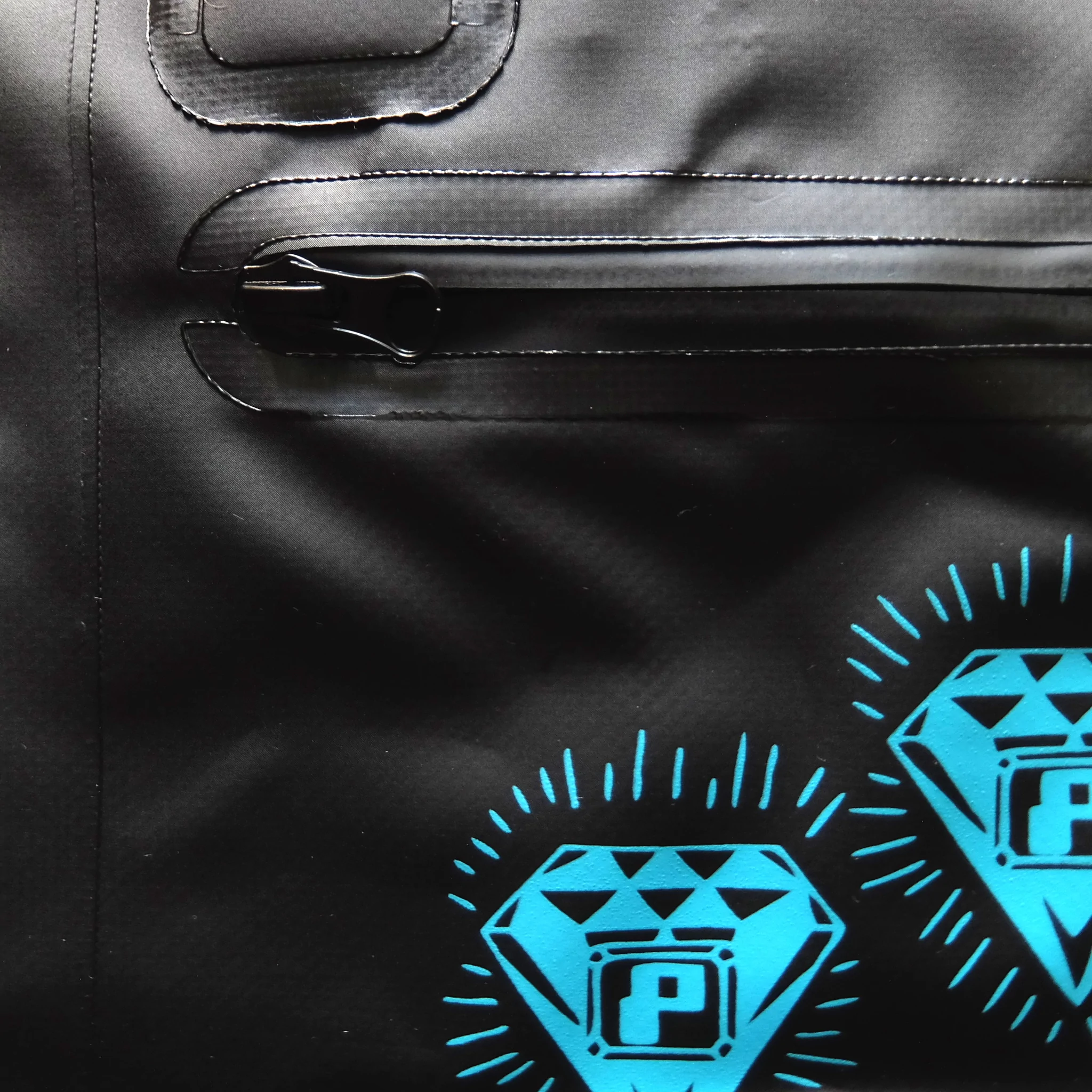 PPU - PPU WEATHERPROOF ELEMENTALS DJ RECORD BAG TOTE - AQUA BLACK : BAG