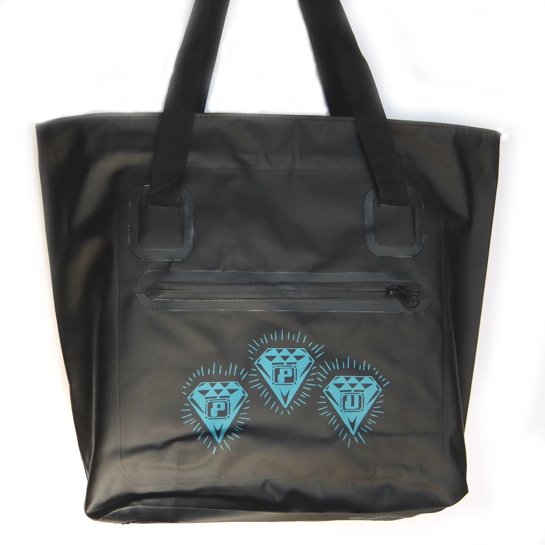 PPU - PPU WEATHERPROOF ELEMENTALS DJ RECORD BAG TOTE - AQUA BLACK : BAG