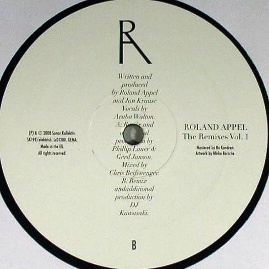 Roland Appel - The Remixes Vol. 1 : 12inch