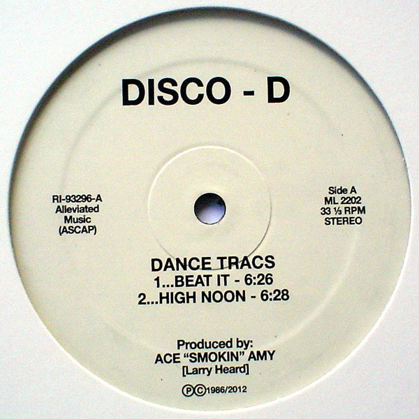 Disco D - Dance Tracs : 12inch