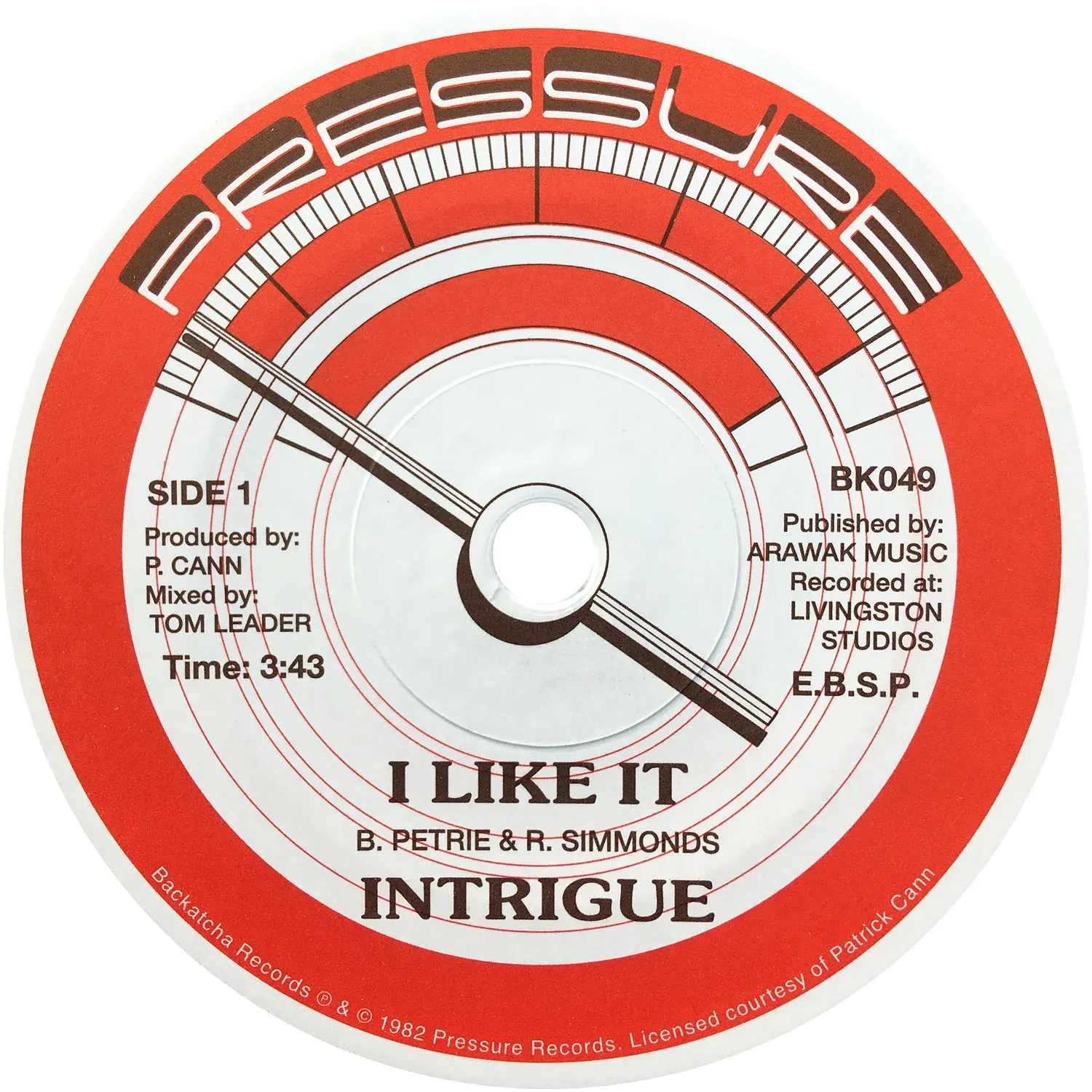 Intrigue - I Like It : 7inch