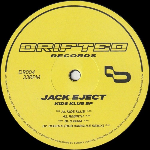 Jack Eject - Kids Klub EP : 12inch