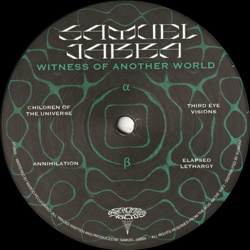 Samuel Jabba - Witness Of Another World EP : 12inch