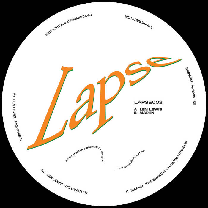 Len Lewis / Mariiin - LAPSE002 : 12inch