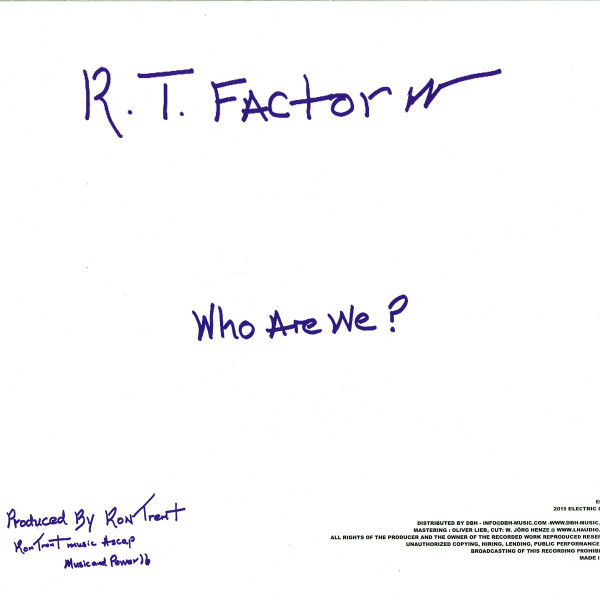 R.T. Factor (a.k.a. Ron Trent) - What Does It Mean/ Who Are We? : 12inch
