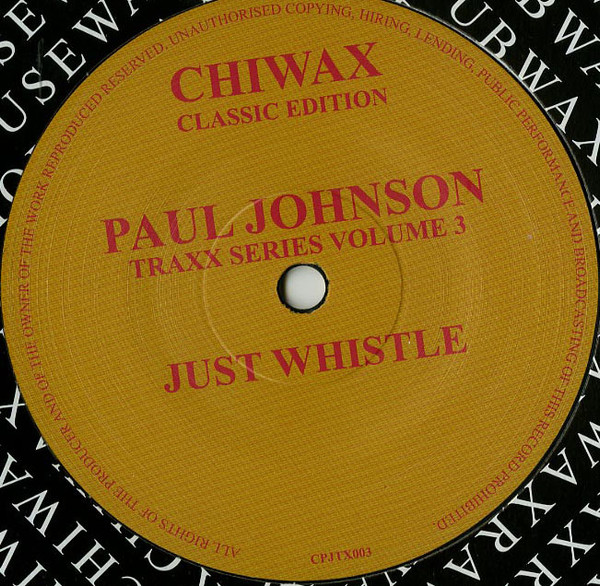 Paul Johnson - Just Whistle : 12inch