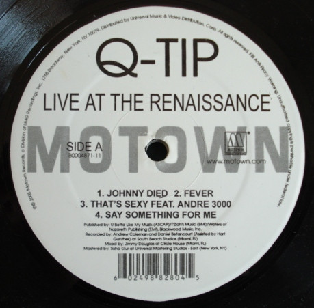 Q-Tip - Live At The Renaissance : 2LP