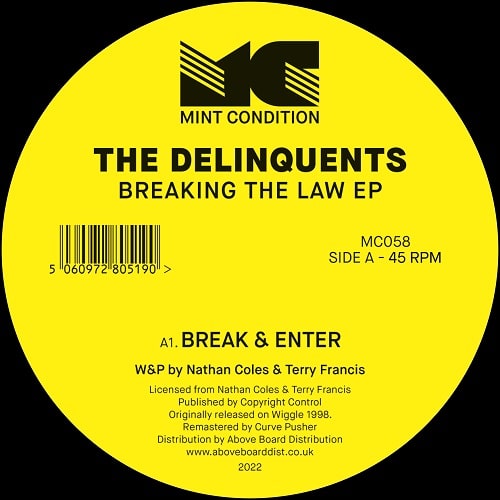 The Delinquents - Breaking The Law EP : 12inch
