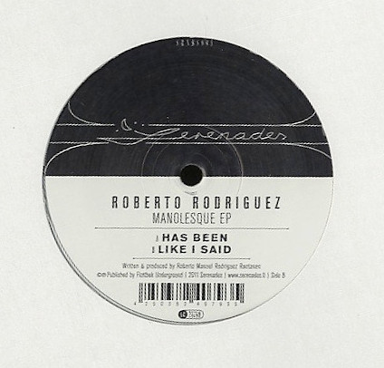 Roberto Rodriguez - Manolesque EP : 12inch