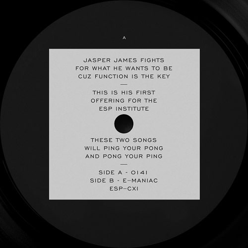 Jasper James - 0104 / E-Maniac : 12inch