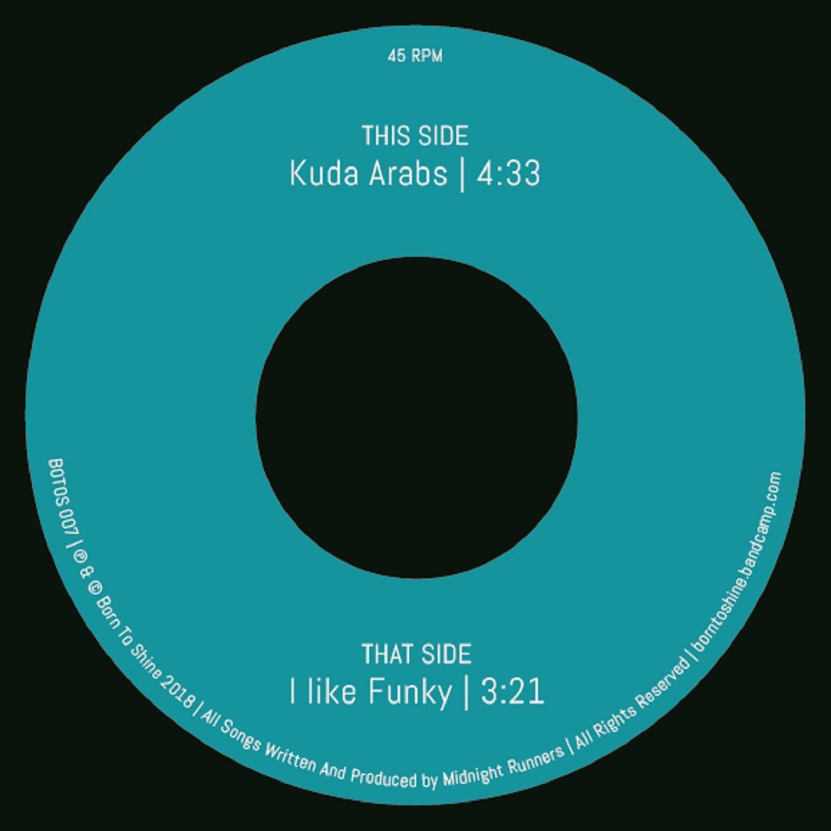 Midnight Runners - I Like Funky / Kuda Arabs : 7inch