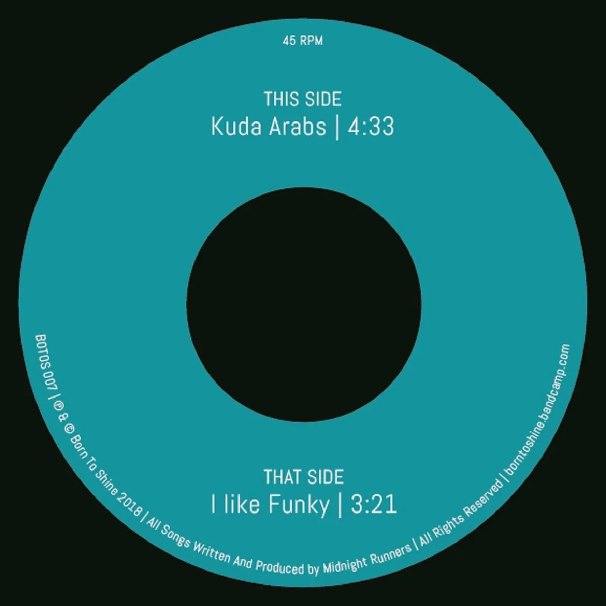 Midnight Runners - I Like Funky / Kuda Arabs : 7inch