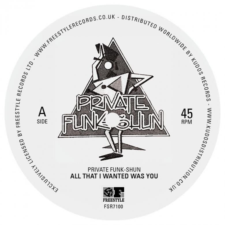 Private Funk-Shun - All That I Wanted Was You / Fantasy : 7inch