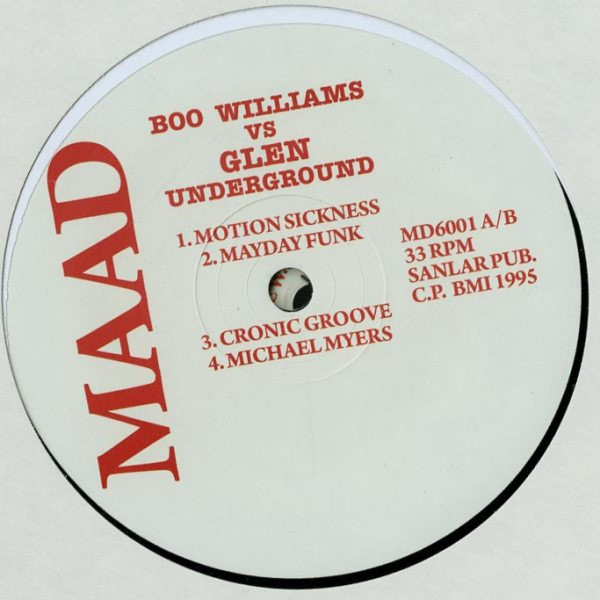 Boo Williams Vs. Glen Underground - Boo Williams Vs. Glen Underground : 2x12inch