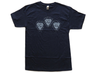 PPU - TRIPLE DIAMOND LOGO T-SHIRTS (Navy / Large)