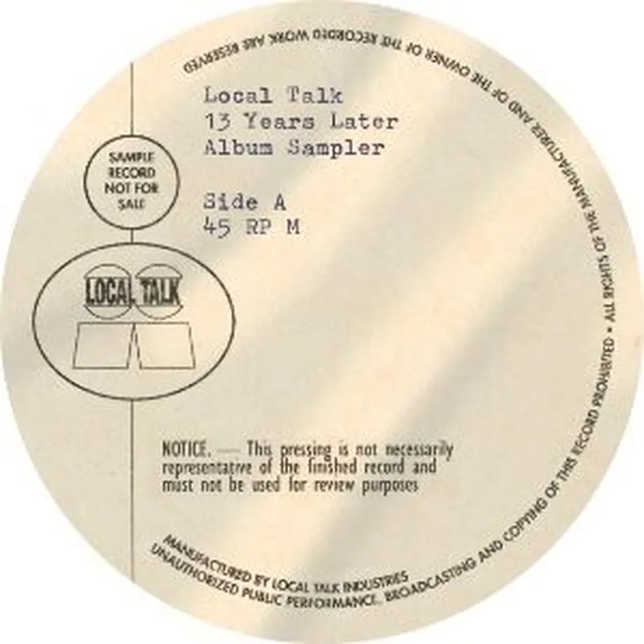 Va - Local Talk 13 Years Later Album Sampler : 12inch