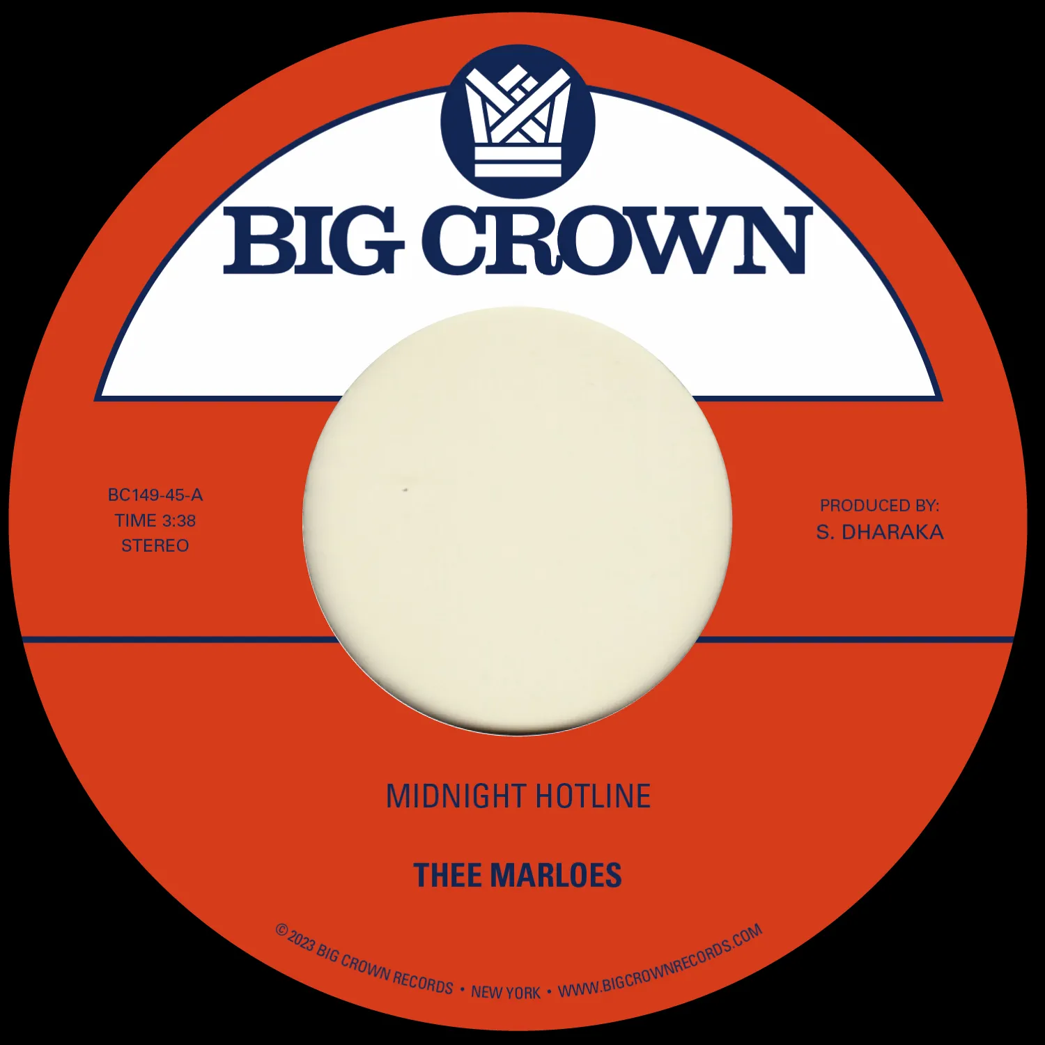 Thee Marloes - Midnight Hotline b/w Beri Cinta Waktu : 7inch