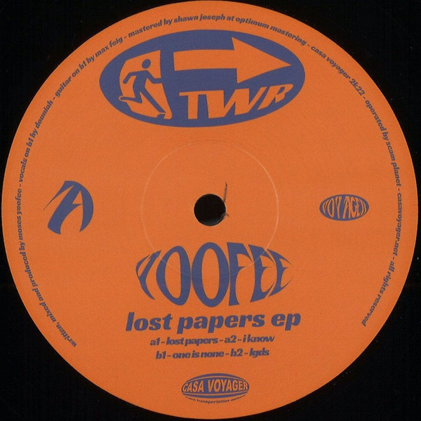 Yoofee - Lost Papers EP : 12inch