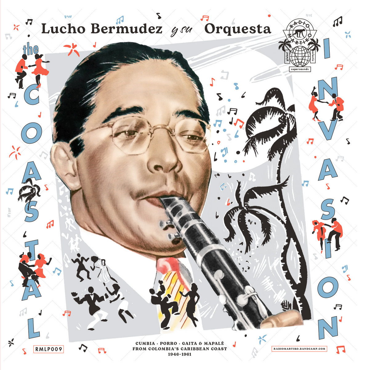 LUCHO BERMUDEZ Y SU ORQUESTA - The Coastal Invasion : Cumbia, Porro, Gaita & Mapalé from Colombia's Caribbean Coast (1946-1961) : 2LP