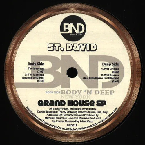 St. David - Grand House EP : 12inch