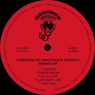 Turquoise Colored French Tourists - Monaco EP : 12inch