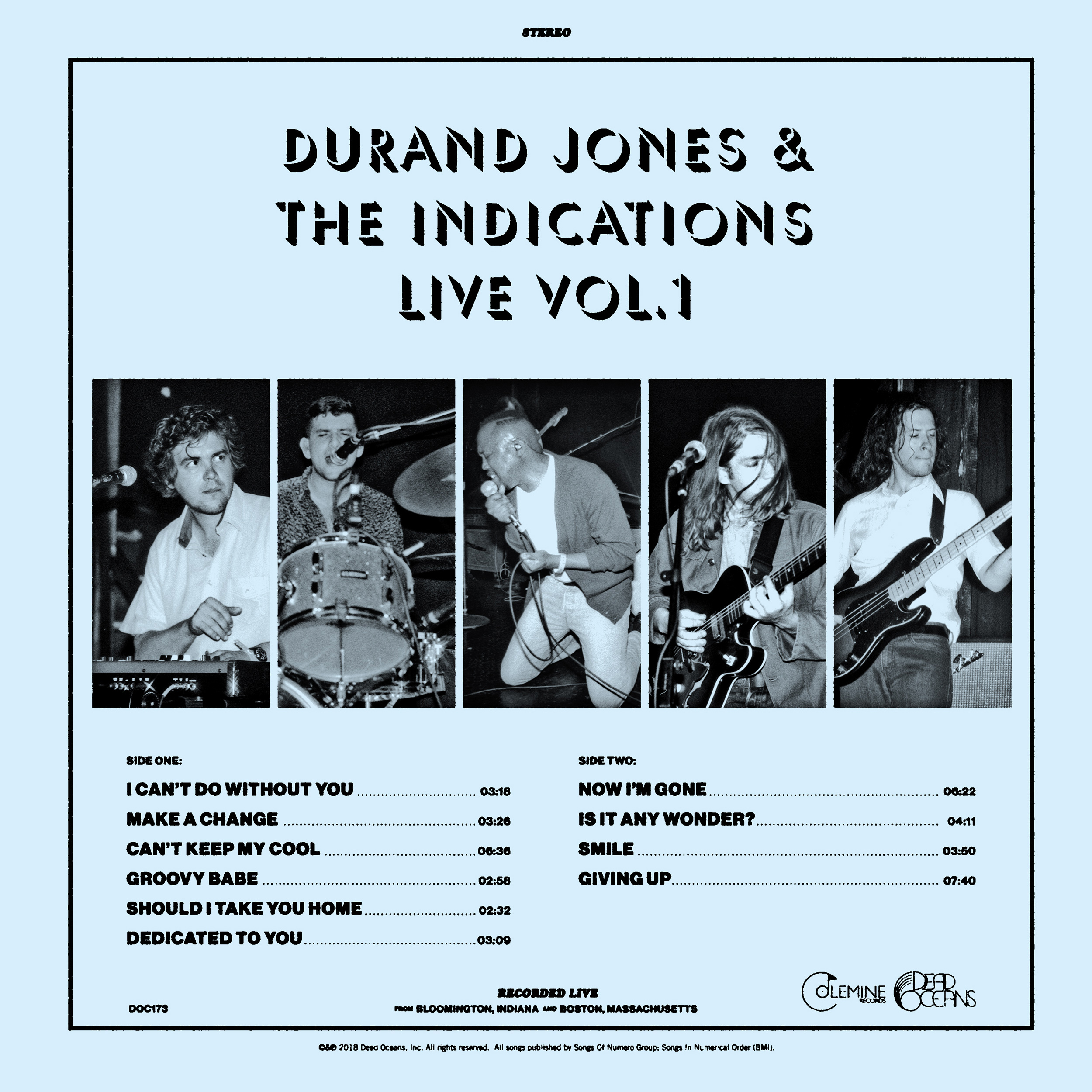 Durand Jones & The Indications - Durand Jones & The Indications: Live Vol. 1 : LP