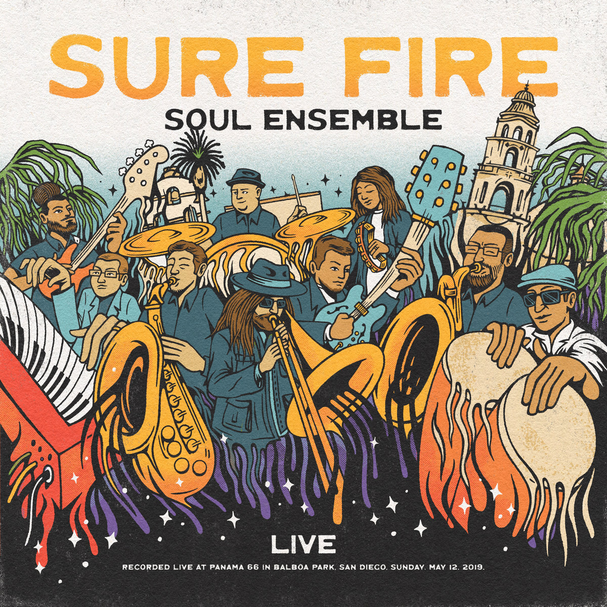 Sure Fire Soul Ensemble - Live At Panama 66 (Clear Vinyl LP w/Orange Swirl) : LP