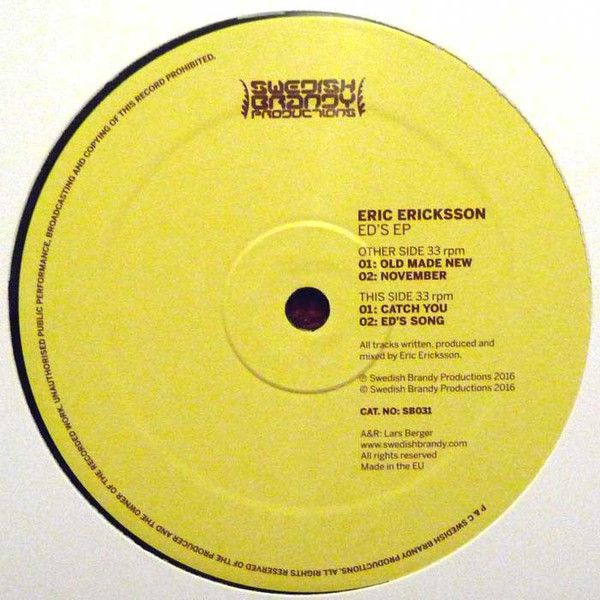 ERIC ERICKSSON - ED'S EP : 12inch