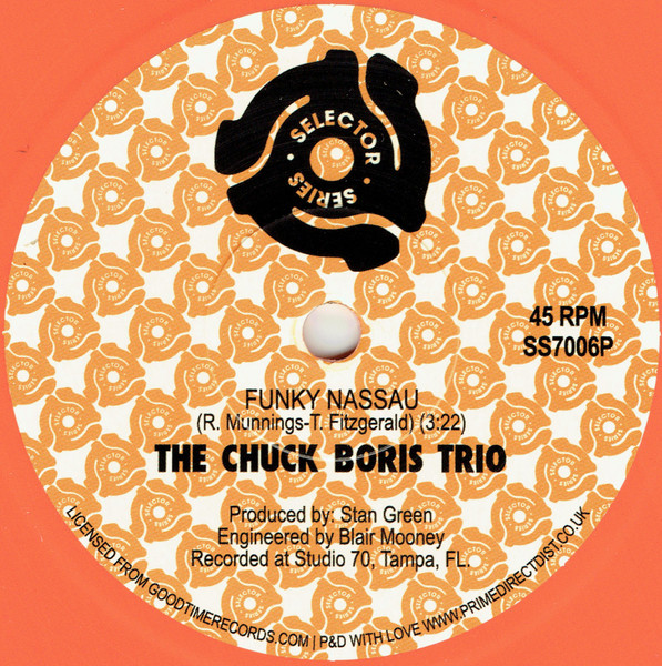 The Chuck Boris Trio - Funky Nassau / Shaft : 7inch (Orange Vinyl)