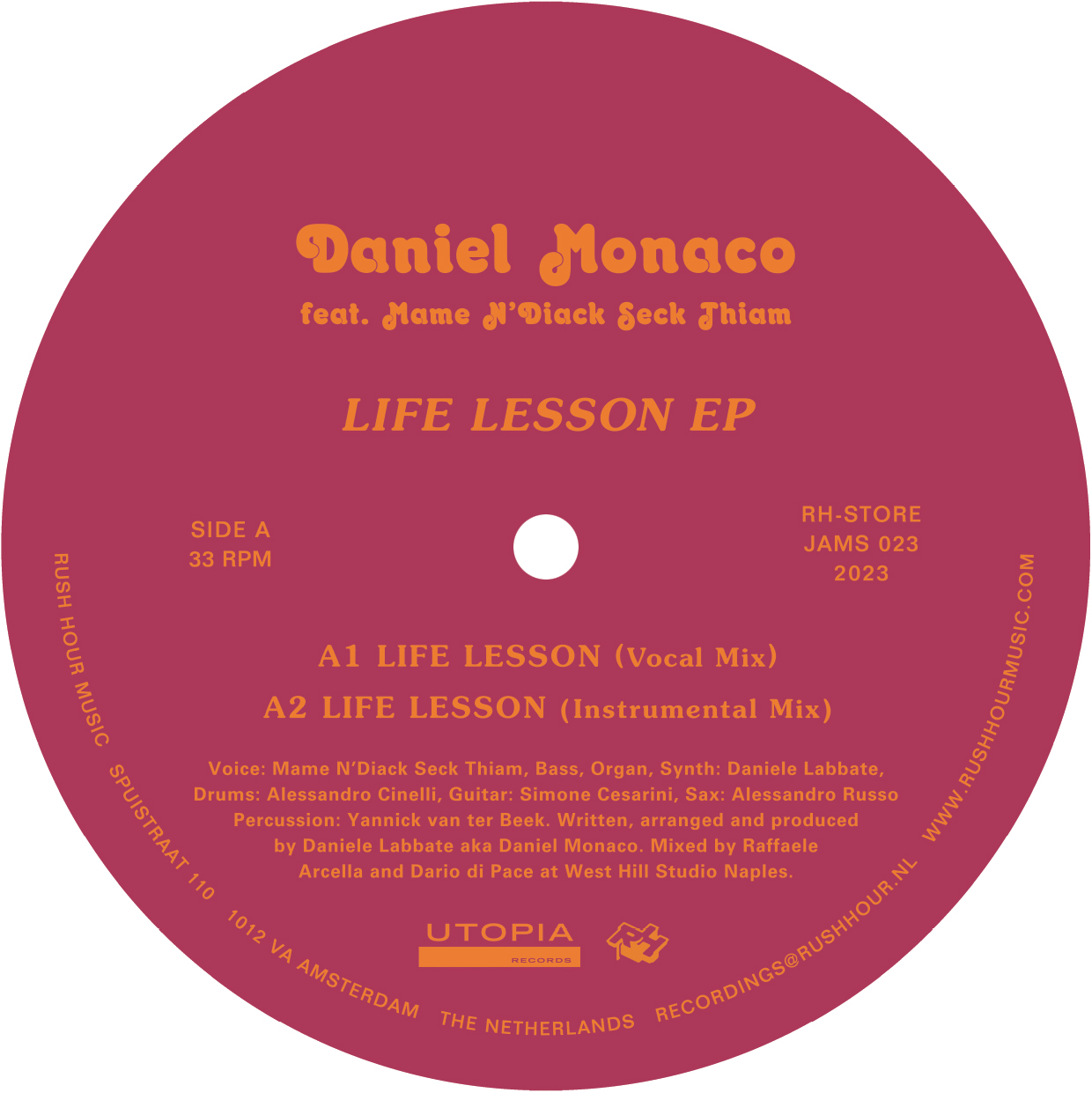 Daniel Monaco / Mame Ndiack - LIFE LESSON : 12inch
