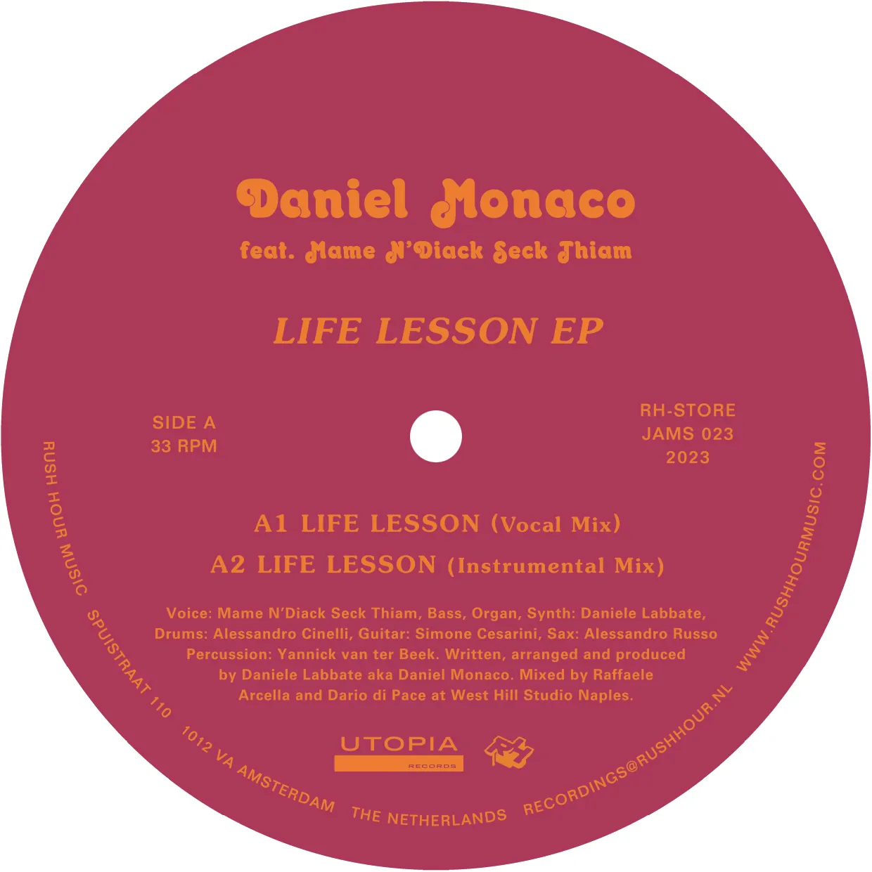 Daniel Monaco / Mame Ndiack - LIFE LESSON : 12inch