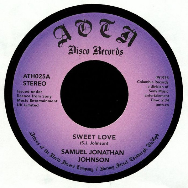 Samuel Jonathan Johnson - Sweet Love : 7inch