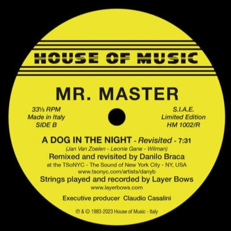 Mr. Master - A Dog In The Night : 12inch