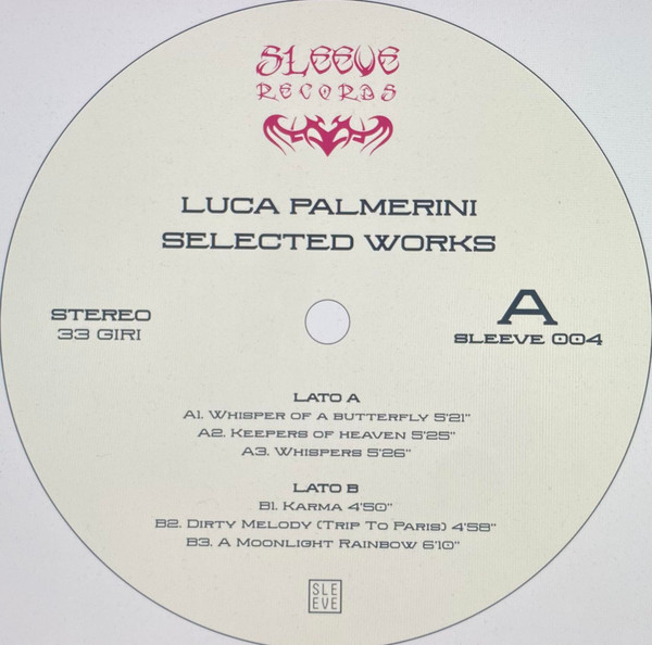 Luca Palmerini - Selected Works : 12inch