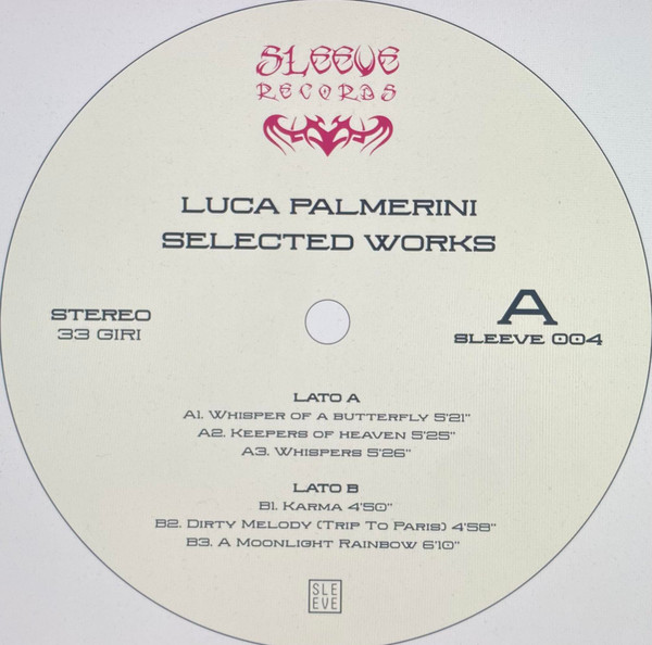 Luca Palmerini - Selected Works : 12inch