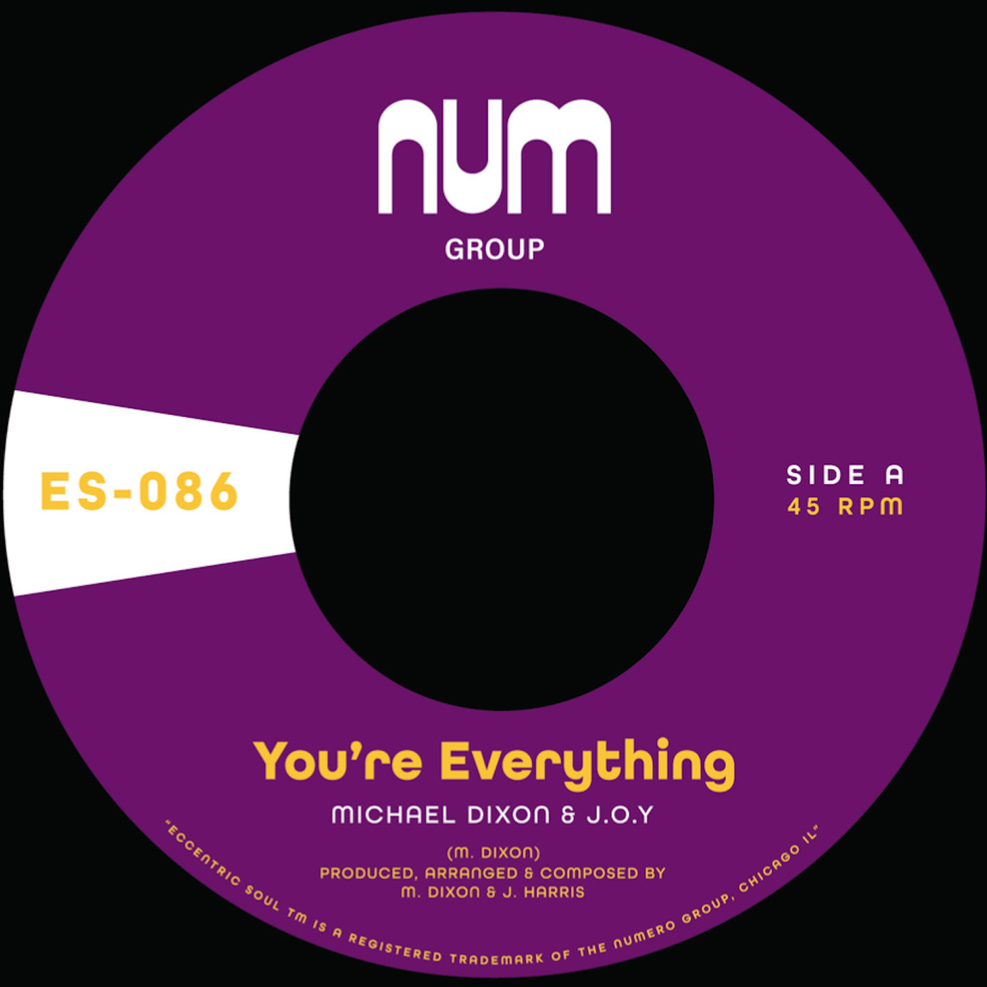 Michael A. Dixon & JOY - You're Everything b/w You're All I Need : 7inch