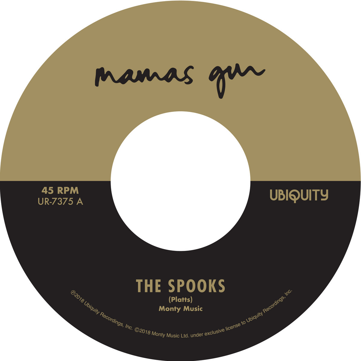 Mamas Gun - The Spooks b/w Golden Days : 7inch