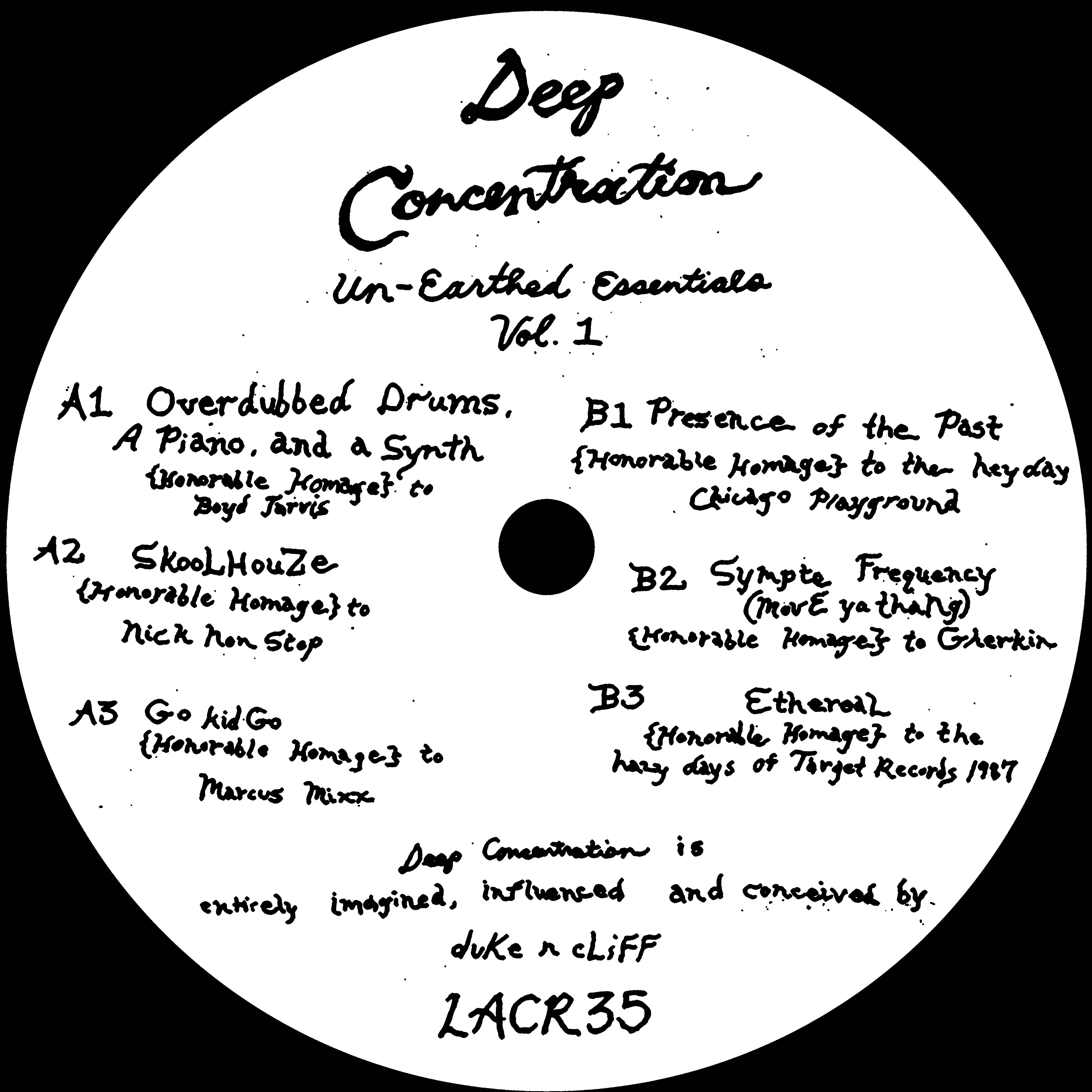 Deep Concentration - Unearthed Essentials Volume 1 : USLP