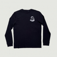 Death Is Not The End - Organic Long Sleeve Tee w/ Embroidered Gravestone Logo (X Large)