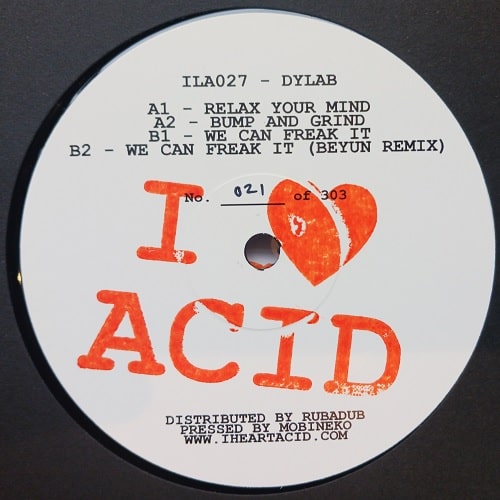 Dylab - I Love Acid Twenty Seven : Heavyweight Black 12” vinyl