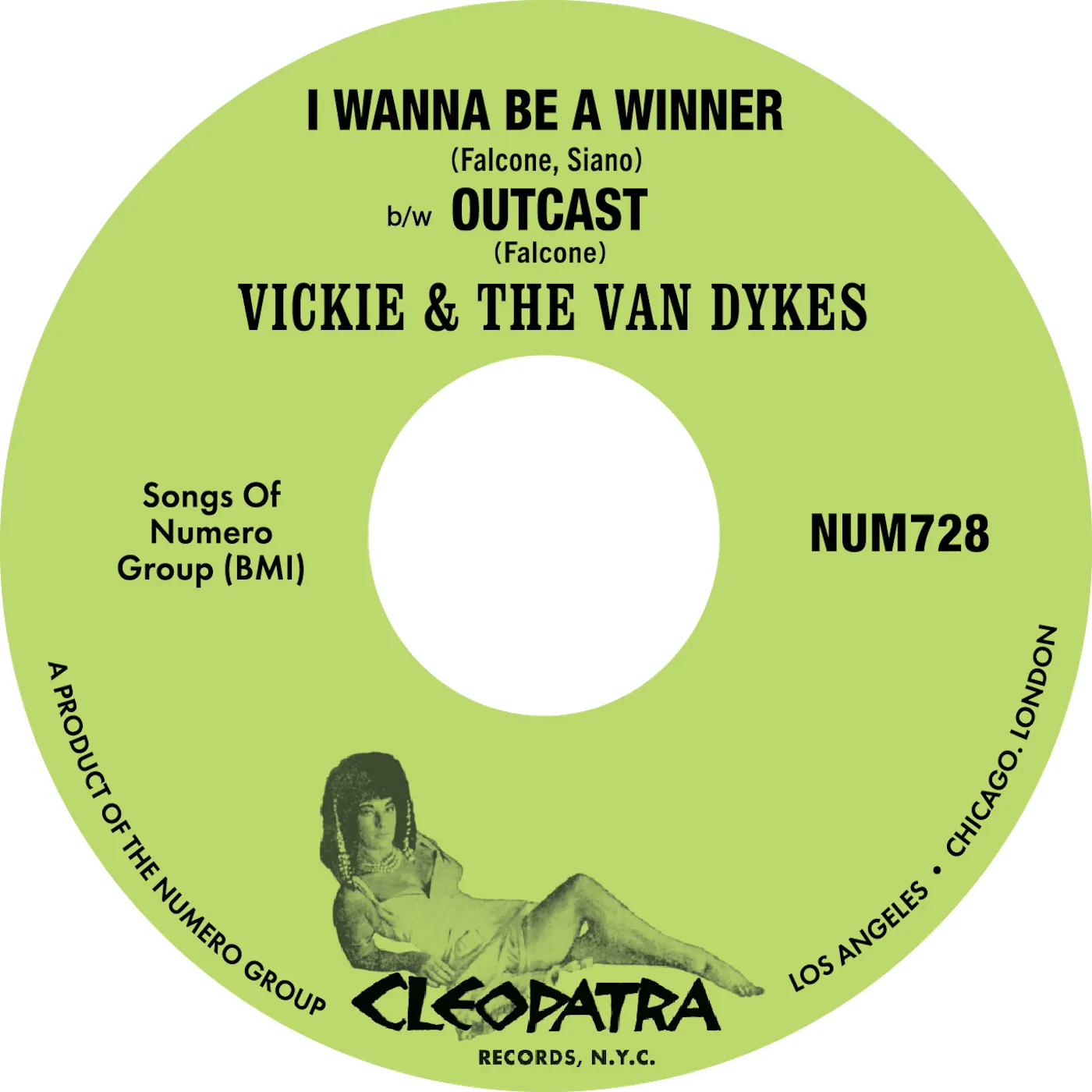 Vickie & The Van Dykes - I Wanna Be a Winner b/w Outcast : 7inch