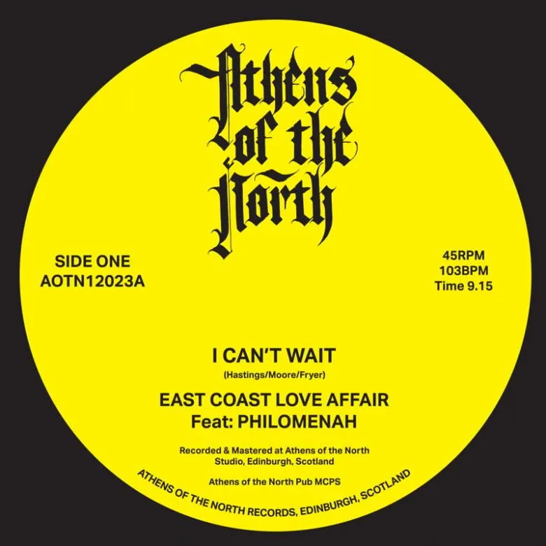 East Coast Love Affair - I Can't Wait (feat. Philomenah) : 12inch