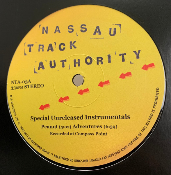 Nassau Track Authority - Special Unreleased Instrumentals : 12inch