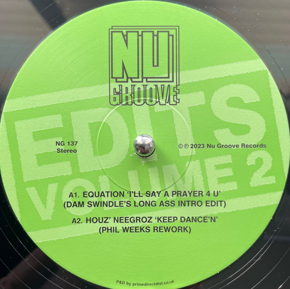 Various Artists - Nu Groove Edits, Vol. 2 : 12inch