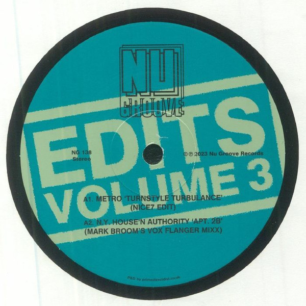 Various Artists - Nu Groove Edits, Vol. 3 : 12inch
