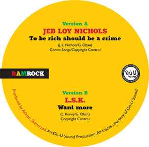 Jeb Loy Nichols/ L.S.K - To Be Rich Should Be A Crime / Want More : 12inch