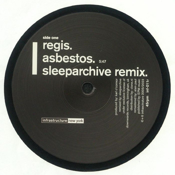 Regis / Re:Group - Asbestos (Remix) / Left : 12inch