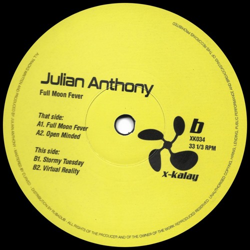 Julian Anthony - Full Moon Fever : Vinyl / Digital